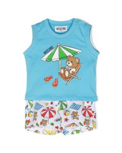 Moschino Baby Blue Deckchair Top And Shorts
