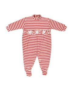 Everything Must Change Baby Red And White Striped Babygrow