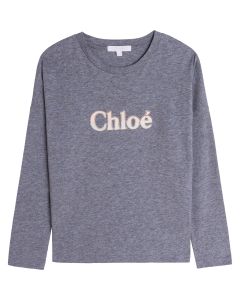 Chloé  Pink &amp; Ivory Towelling Logo T-Shirt