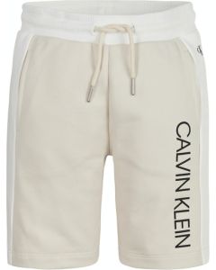 Calvin Klein Boys Colour Block Beige Shorts