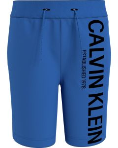 Calvin Klein Boys Blue &#039;Hero&#039; Logo Jogger Shorts