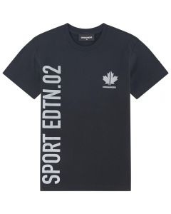 DSQUARED2 Graphic Print Sports Edition Black T-Shirt