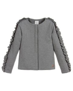 CARRÉMENT BEAU Girl's Grey Milano Jersey Jacket