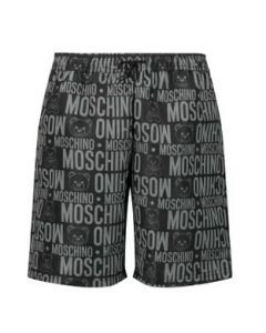 Moschino Kid-Teen Boys Black Cotton Toy and Logo Shorts