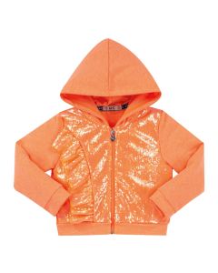 Everything Must Change Bright Orange Sequin Jacket