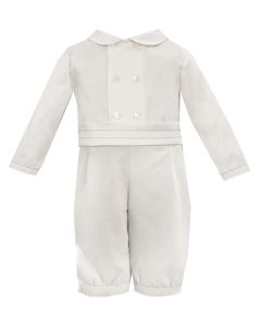 Sarah Louise Boys Ivory Two Piece Shirt And Short Set