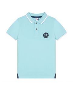 3Pommes Boys Turquoise Piqué Polo Shirt