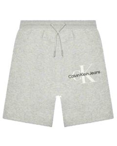 Calvin Klein Boys Grey Heather Shorts With Logo