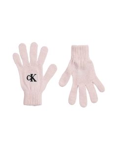 Calvin Klein Girls Pink Embroidered Logo Gloves