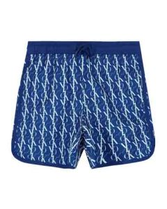 Calvin Klein Blue Repeat Logo Swim Shorts