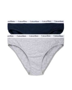 Calvin Klein Navy And Grey Pack Of 2 Knickers
