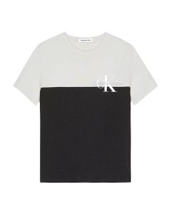 Calvin Klein Boys Black Colour Block T-shirt