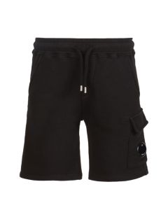 C.P. Company Boys Black Lens Fleece Shorts