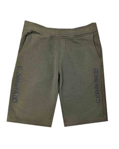 C.P. Company Boys Ivy Green Logo Fleece Shorts