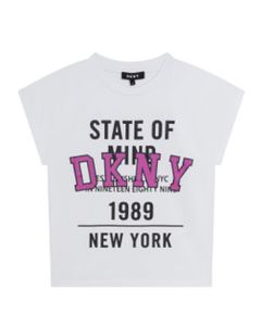DKNY Girls Pink Logo T-Shirt