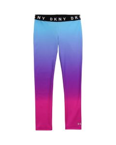 DKNY Blue & Pink Ombré Leggings