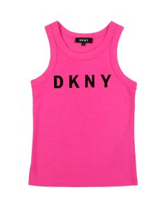 DKNY Deep Pink Cotton Vest Top
