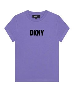 DKNY Girls Lilac Short Sleeve T-shirt