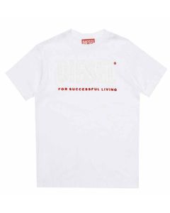 Diesel White T-shirt With Terry Patch Logo