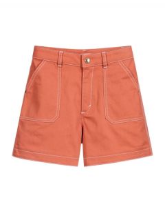 Chloé Terracotta Cotton Shorts