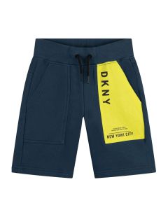 DKNY Boys Slate Blue Bermuda Shorts
