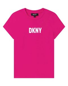 DKNY Girls Pink Short Sleeve T-shirt