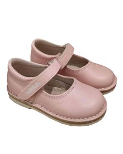 Lelli Kelly Girls Pink 'Iola' Leather Velcro Strap Shoes