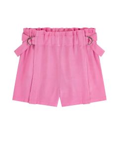 Chloé Girls Fuchsia Viscose Shorts