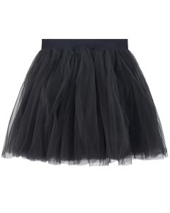 Monnalisa Girls Dark Navy Tulle Tutu Skirt