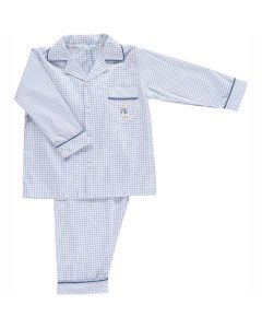 Mini-La-Mode Baby Boys Blue Peter Rabbit Lightweight Checked Pyjamas