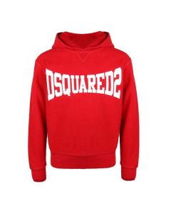 DSQUARED2 Red Stretched Logo Sweatshirt