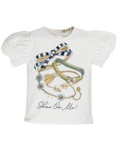 Everything Must Change White Sparkly  Accessory  T-shirt 