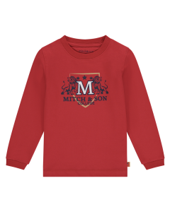Mitch &amp; Son Boys &#039;Frank&#039; Red Long Sleeve Top
