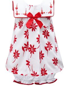 Pretty Originals White & Red Dress Set