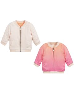 Chloé Girls Pink & Orange Reversible Jacket