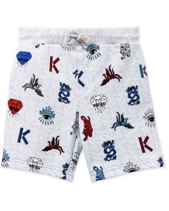Kenzo Kids Boys Grey Disco Jungle Shorts