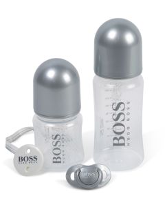 BOSS Kidswear Silver Bottles & Dummy Set (4 pieces)