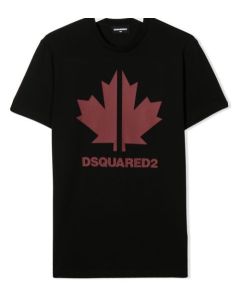 DSQUARED2 Leaf Logo Black T-Shirt