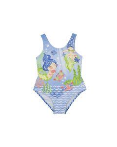 Mayoral Girls Mermaid Print Swimsuit