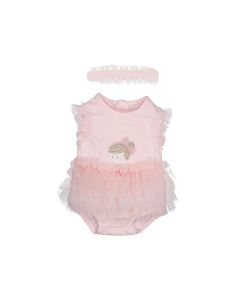 Mayoral Baby Rose Pink Vest With Tutu And Headband