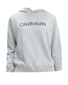 Calvin Klein Girls Grey Cropped Hoody
