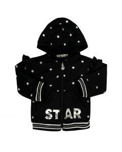 Everything Must Change Black With Silver Stars Hoody