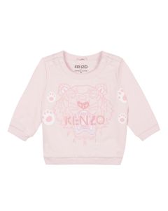 KENZO KIDS Pale Pink Iconic Tiger Sweatshirt