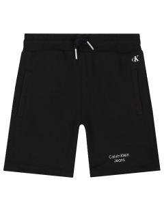 Calvin Klein Boys Black Cotton Shorts SS24