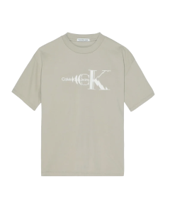 Calvin Klein Boys Beige 'Natural Dye' Monogram T-Shirt