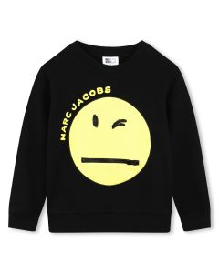 MARC JACOBS Boys Black Smiley Face Sweatshirt