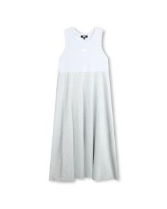 DKNY Girls Silver & White 2-in-1 Dress