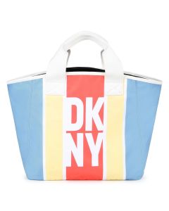 DKNY Girls Blue &amp; Black Reversible Tote Bag 