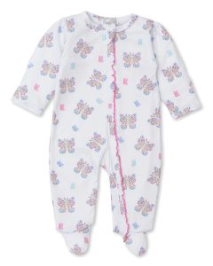 Kissy Love Ivory Cotton Butterfly Flutters Babygrow