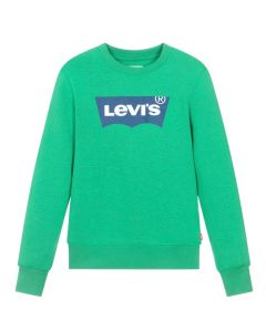 Levi&#039;s Boys Bright Green Cotton Sweatshirt